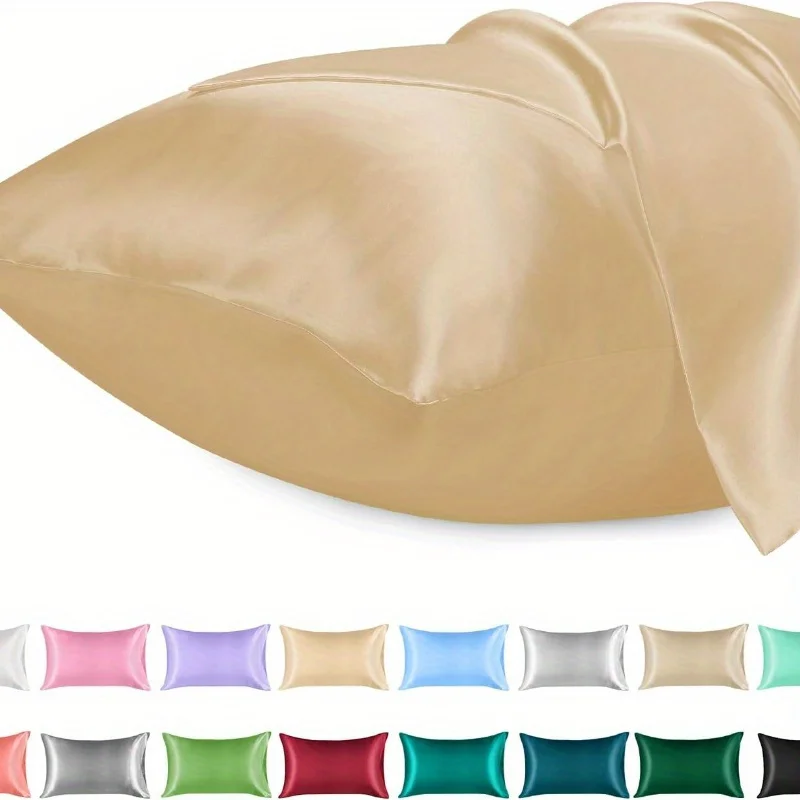 Taie d'oreiller en satin pour  - Satin Silk Pillowcase Hair Skin avis et prix