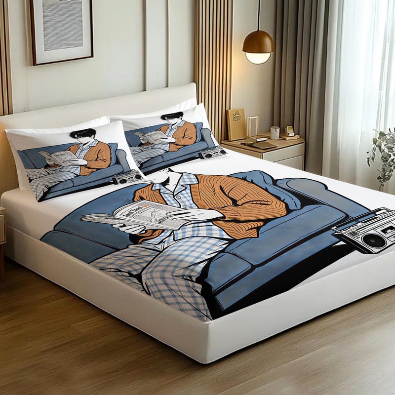 Parure de draps ajustés motif  - Fitted Bed Sheets Deep Pocket avis et prix