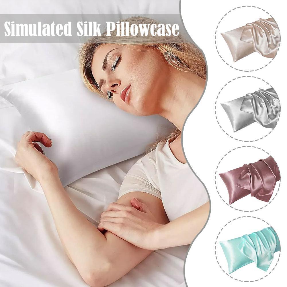 Taie d'oreiller en Satin de lu - Satin Silk Pillowcase Hair Skin avis et prix