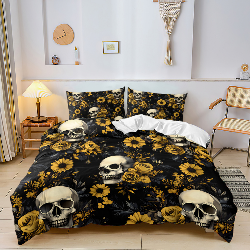 Parure de lit gothique Hallowe - Aesthetic Floral Duvet Cover avis et prix