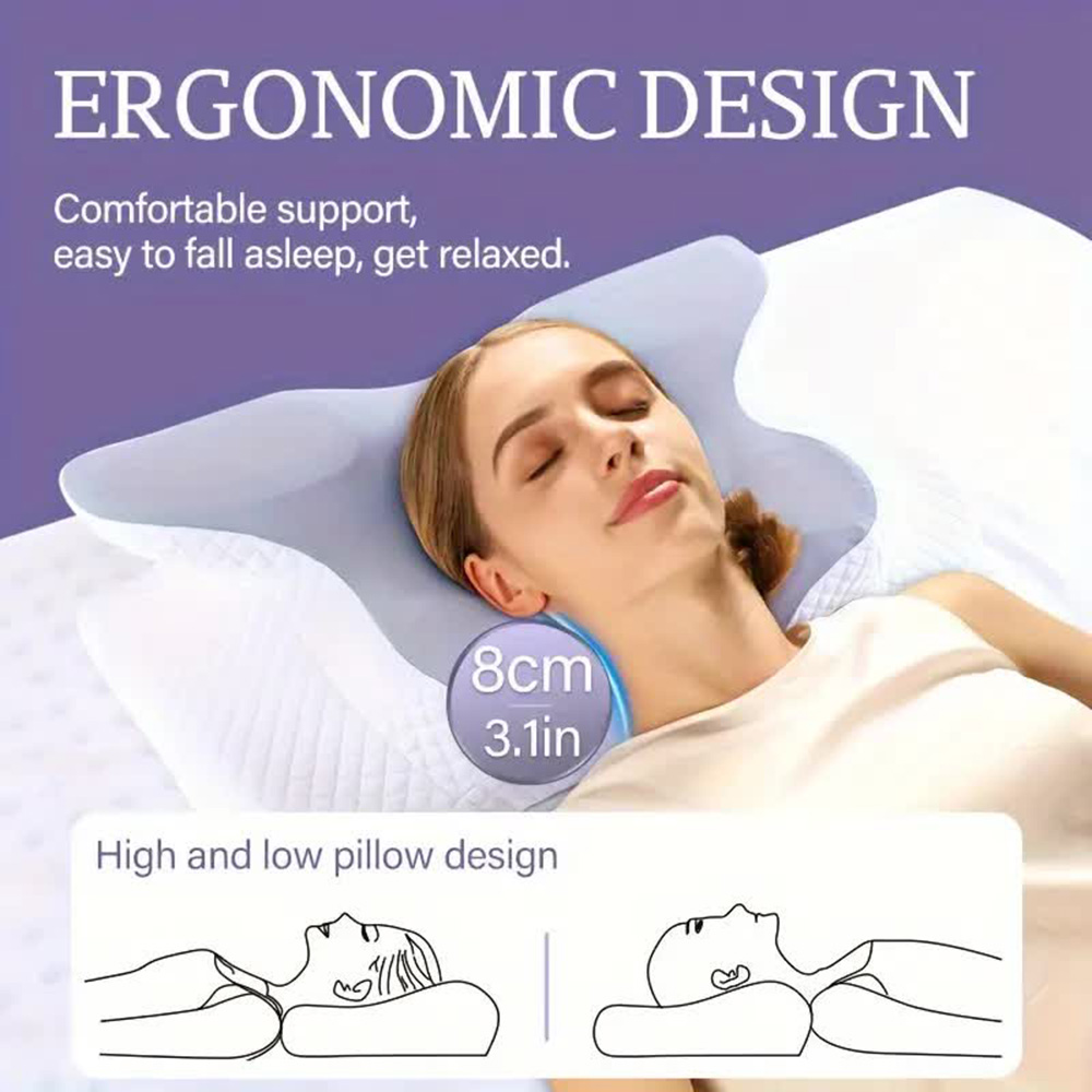 Oreillers en mousse à mémoire  - Memory Foam Orthopedic Pillow Neck Pain avis et prix