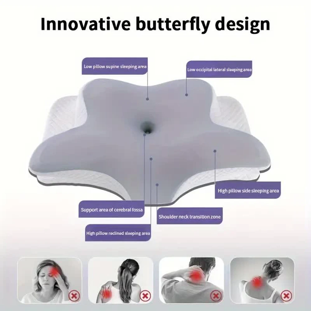 Oreillers en mousse à mémoire  - Memory Foam Orthopedic Pillow Neck Pain avis et prix