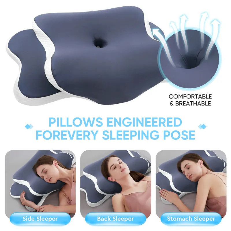 Oreiller en mousse à mémoire d - Memory Foam Orthopedic Pillow Neck Pain avis et prix