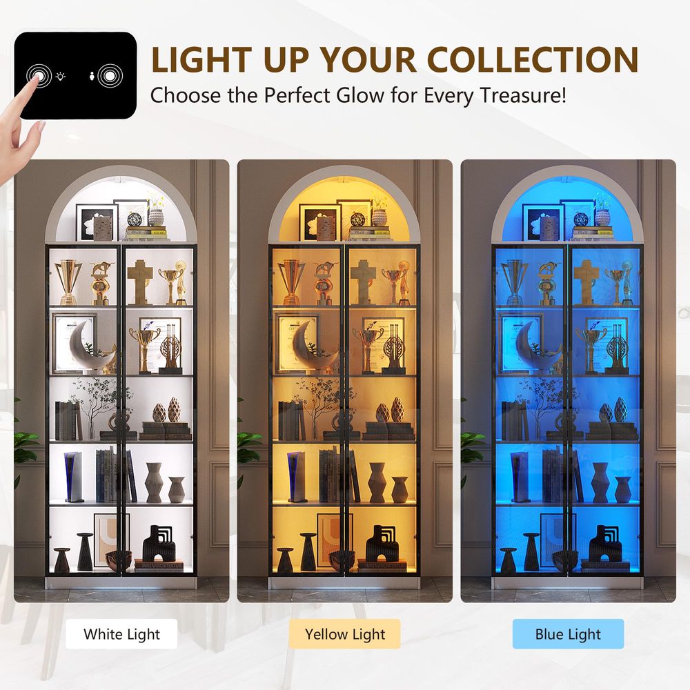 Vitrine avec portes et étagère - Storage & Organization avis et prix
