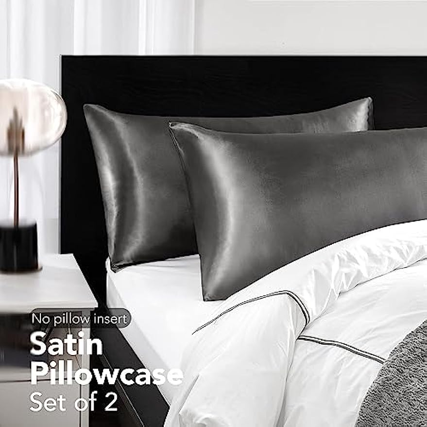 Lot de 2 taies d'oreiller en s - Satin Silk Pillowcase Hair Skin avis et prix