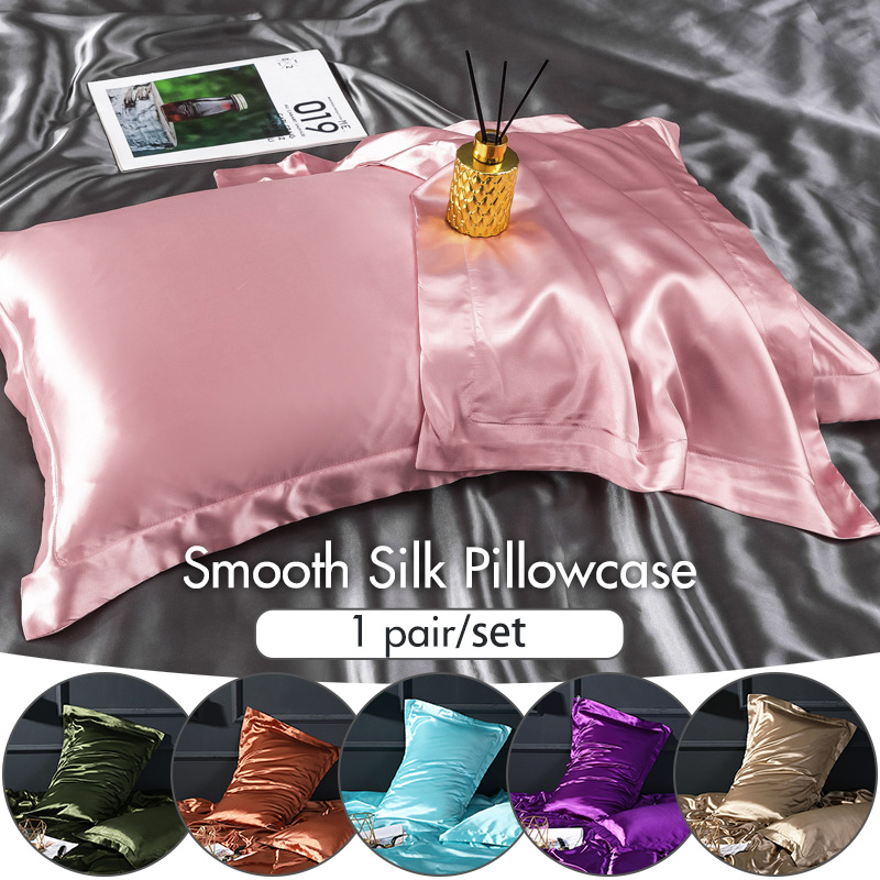 Taie d'oreiller en satin de mû - Satin Silk Pillowcase Hair Skin avis et prix