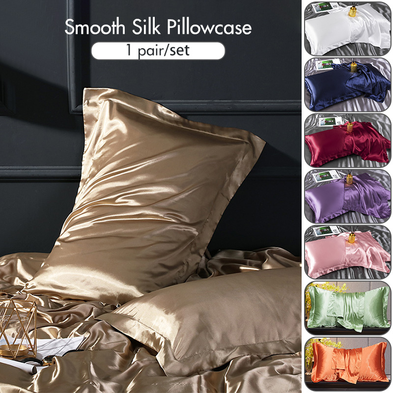 Taie d'oreiller en satin de mû - Satin Silk Pillowcase Hair Skin avis et prix