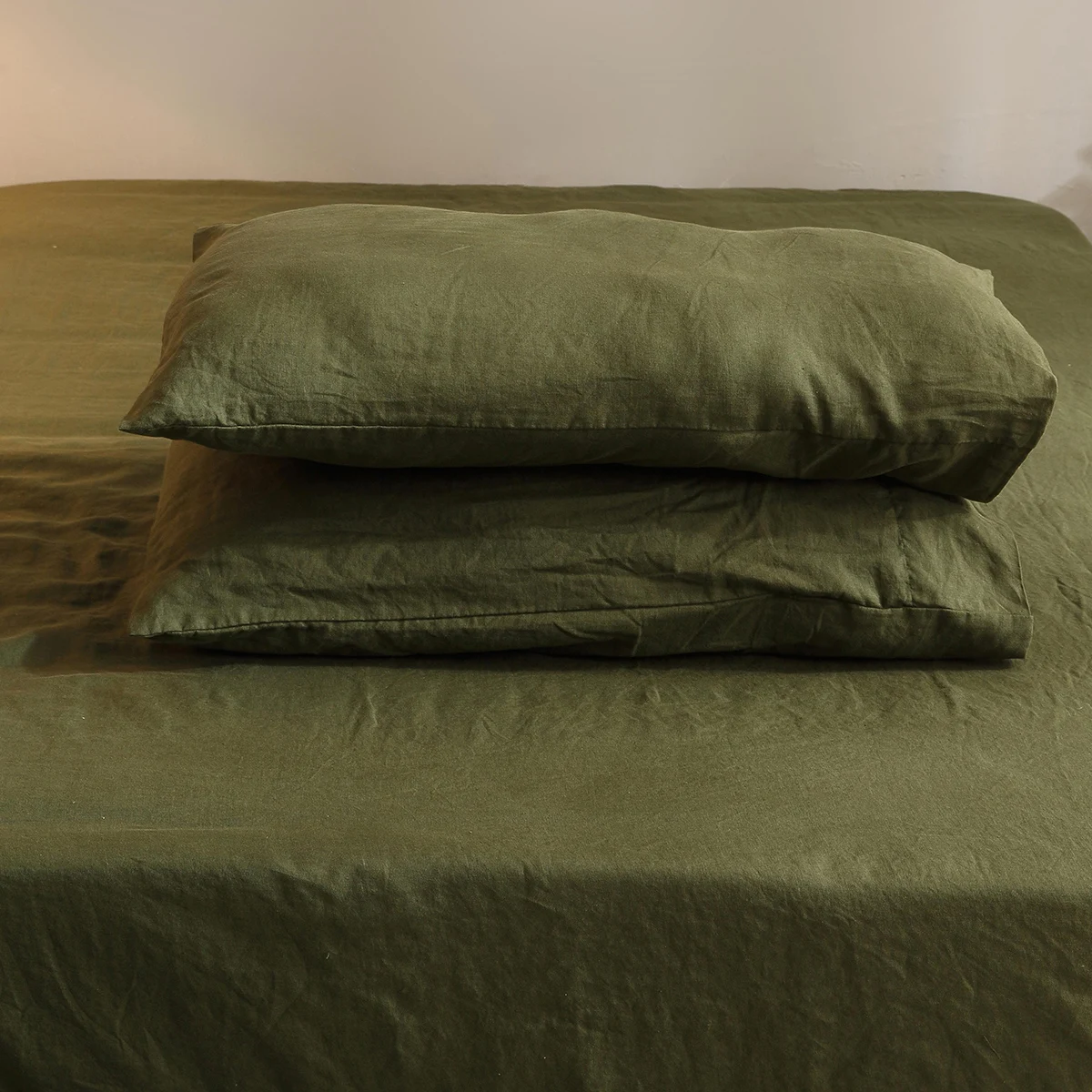 Parure de lit en lin 100% pur, - Fitted Bed Sheets Deep Pocket avis et prix