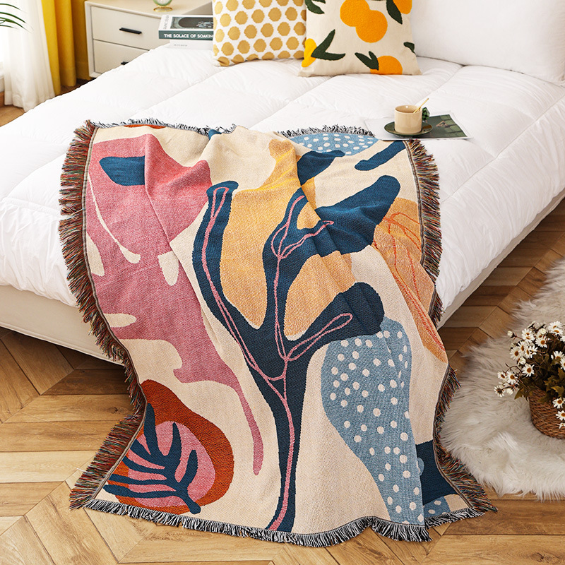 Textile City Ins Alice Plant P - Boho Throw Blanket Fringe avis et prix