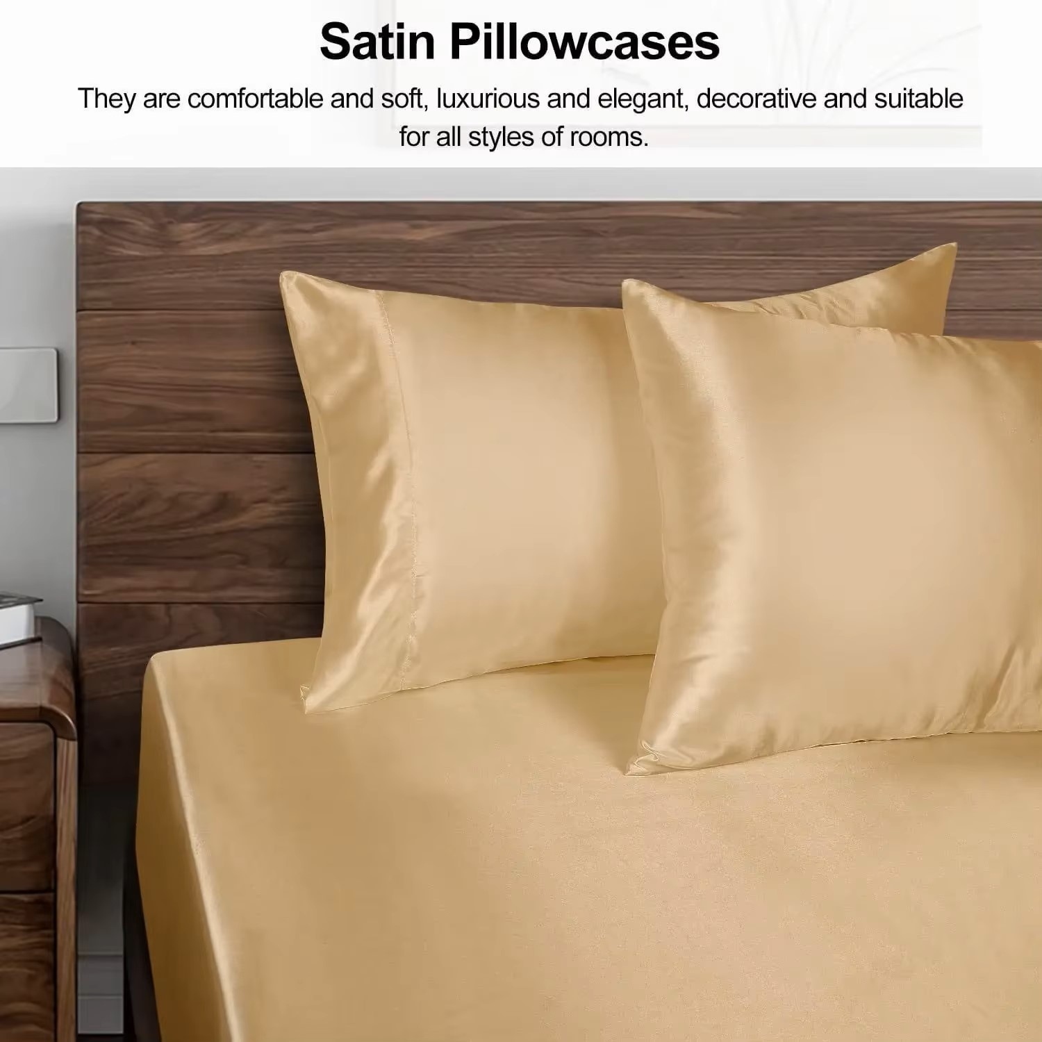 1 taie d'oreiller en satin pou - Satin Silk Pillowcase Hair Skin avis et prix