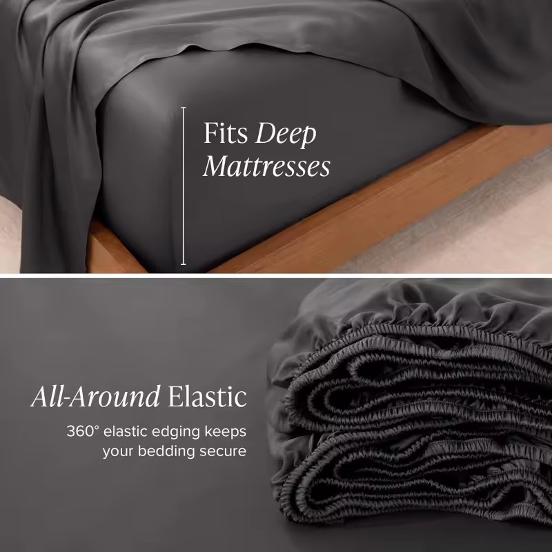 1 drap-housse rafraîchissant d - Fitted Bed Sheets Deep Pocket avis et prix