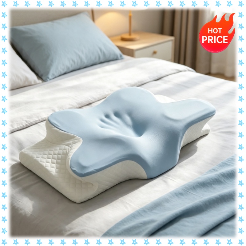 Oreiller cervical en mousse à  - Memory Foam Orthopedic Pillow Neck Pain avis et prix