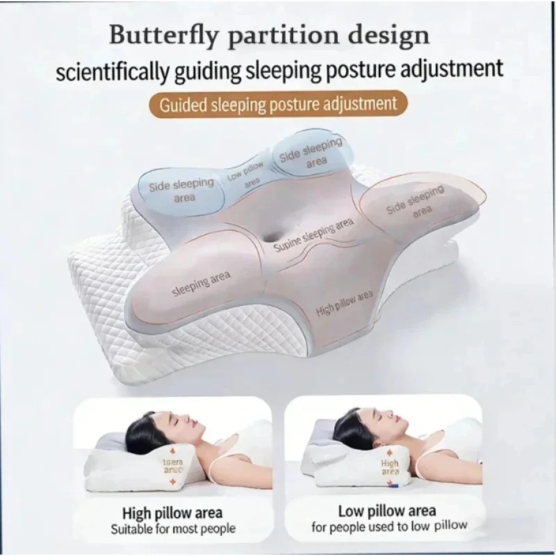 Oreiller cervical en mousse à  - Memory Foam Orthopedic Pillow Neck Pain avis et prix