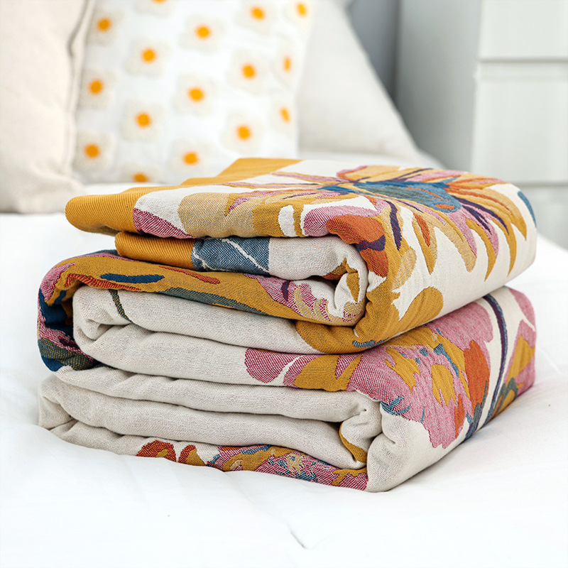 Couverture Simple en Coton et  - Muslin Cotton Bedspread avis et prix
